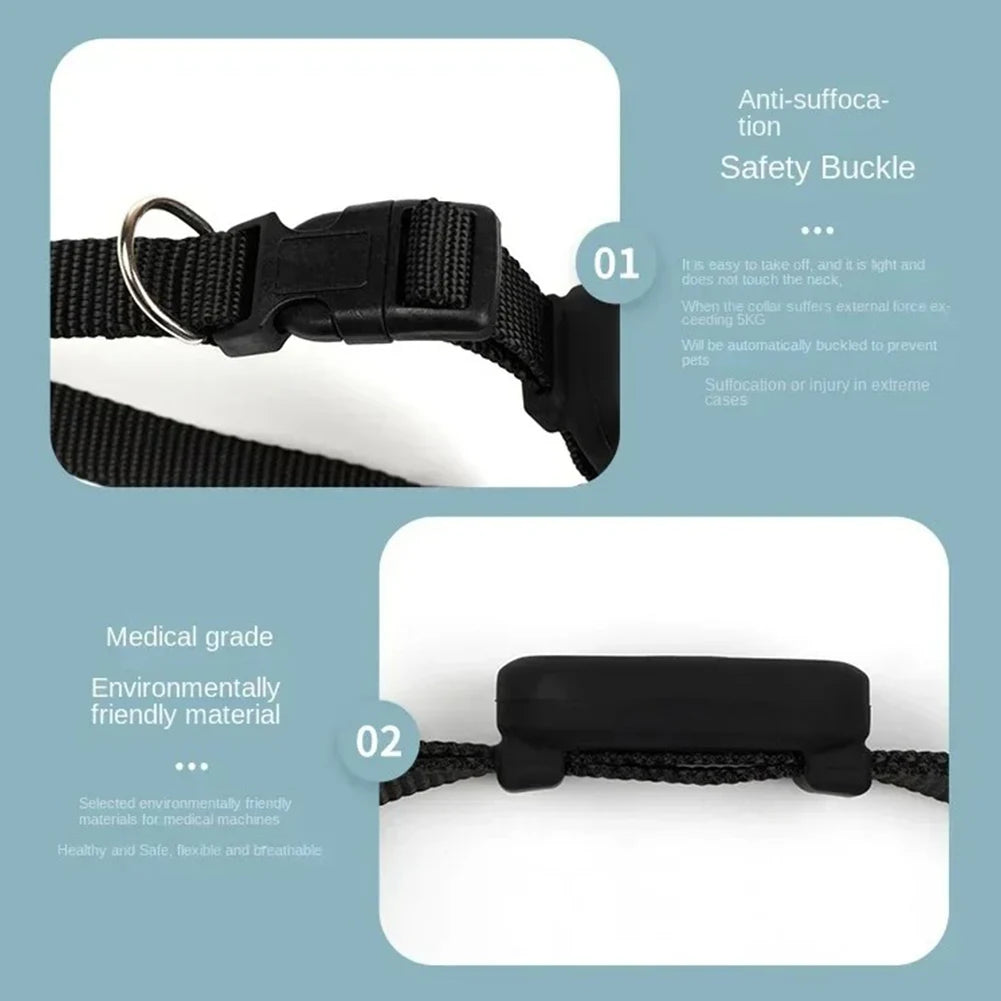 Rastreador GPS Bluetooth para mascotas, collar ajustable, localizador para perros y gatos, resistente al agua, antipérdida, dispositivo de seguimiento en tiempo real para iOS/Android