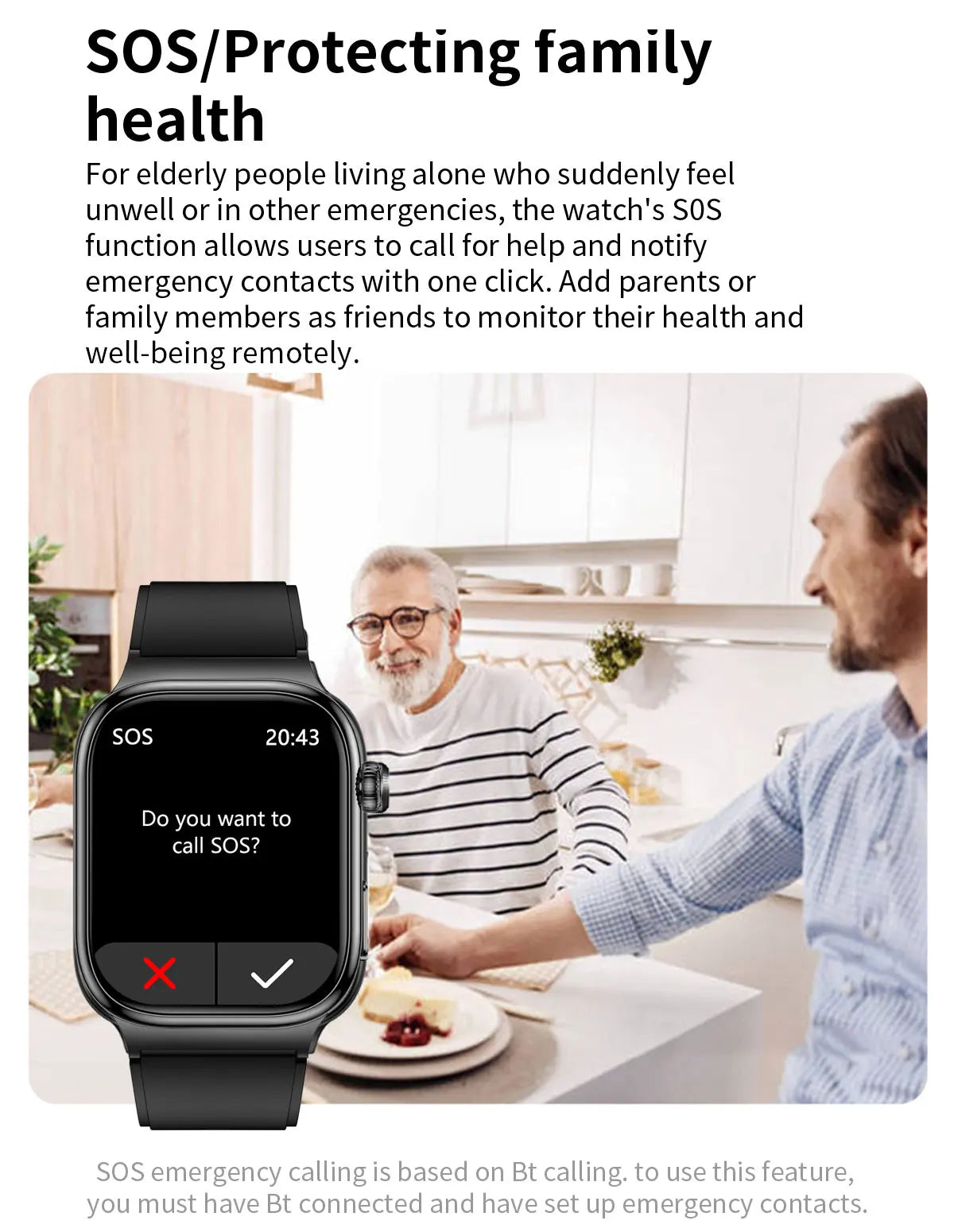 Reloj Inteligente Salud ECG+PPG Bluetooth