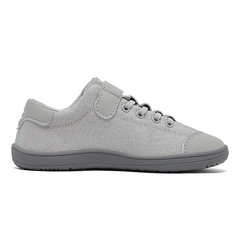 HOBIBEAR, zapatos descalzos para niños, punta ancha, zapatillas minimalistas para caminar con caída cero, zapatos casuales cómodos de cuero Artificial