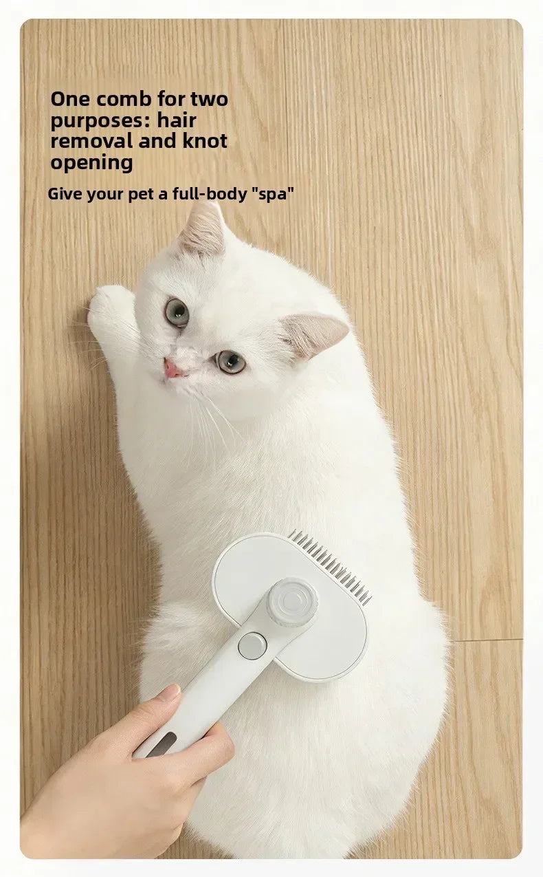 Cepillo Profesional para el Cuidado de Gatos, Herramienta para Eliminar el Pelo Suelto, para Gatos de Pelo Largo y Corto, Gatos de Interior, Gatitos, Conejos, Peine de Masaje
