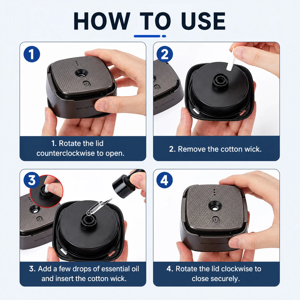 Ambientador Inteligente para Auto, Fragancia Ligera y Duradera, Spray para Auto, Fragancia para Interiores de Auto para Hombre, Artículo Decorativo, Difusor de Fragancia