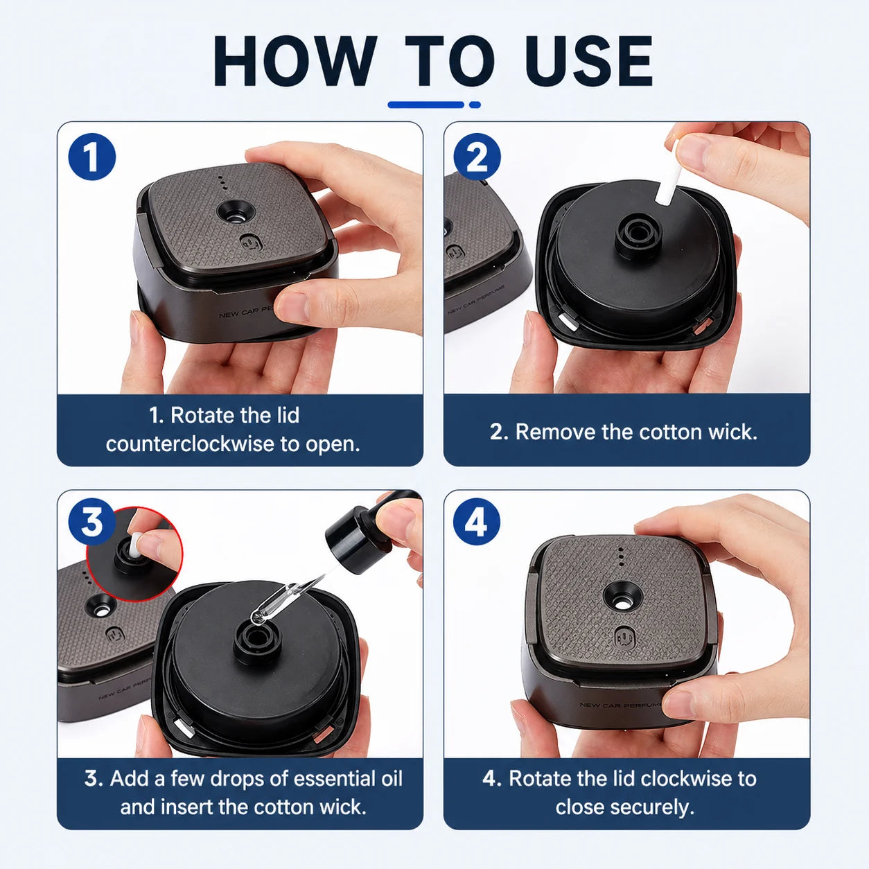 Ambientador Inteligente para Auto, Fragancia Ligera y Duradera, Spray para Auto, Fragancia para Interiores de Auto para Hombre, Artículo Decorativo, Difusor de Fragancia