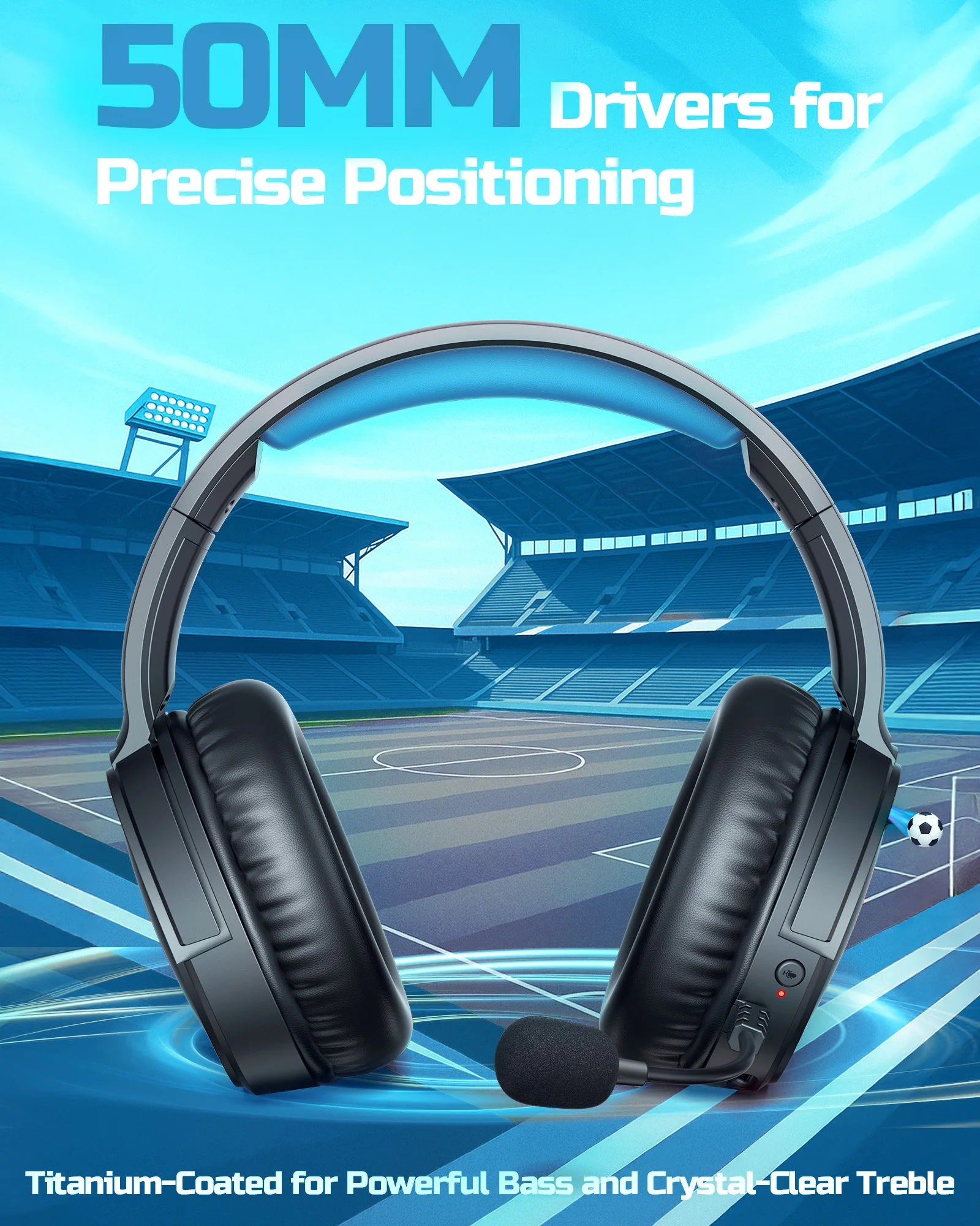 BINNUNE BW02 Auriculares Gaming Bluetooth 5.2