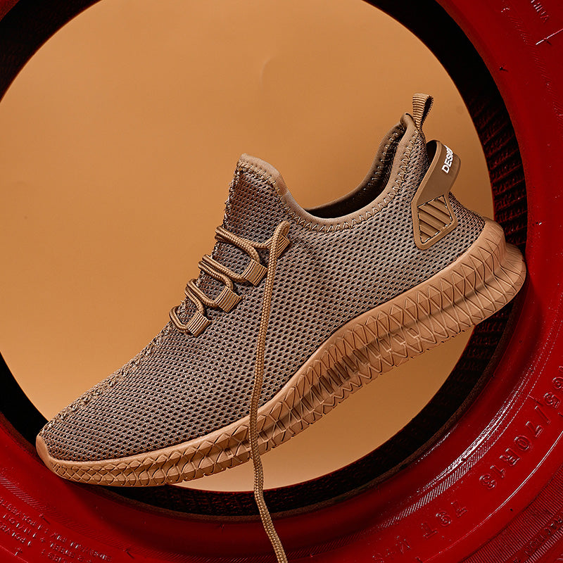Zapatillas de correr transpirables y ligeras para hombre, Tenis antideslizantes para exteriores, zapatos deportivos suaves con cordones para caminar, 2023
