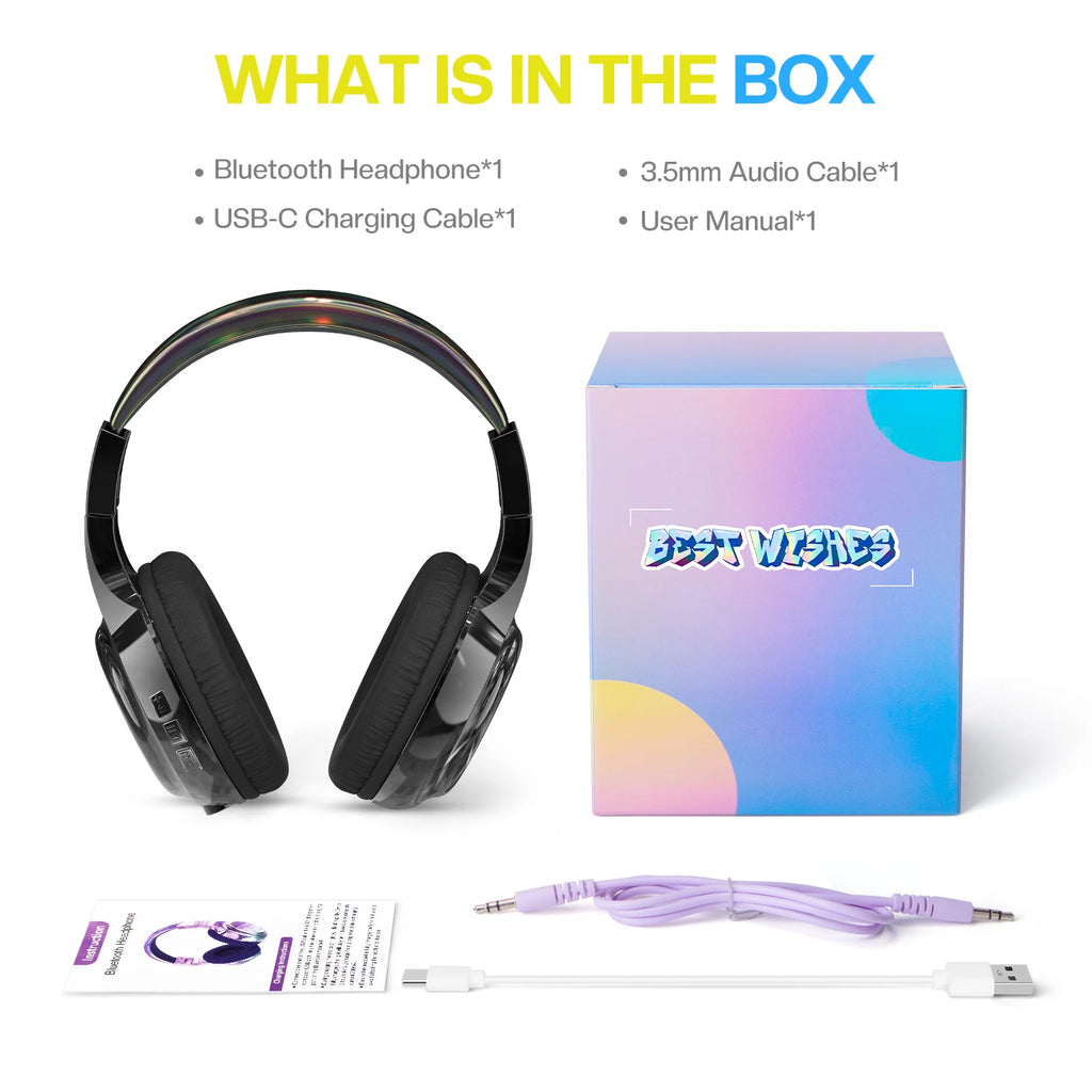 Auriculares Bluetooth Infantiles Plegables para Viajes