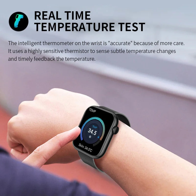 LIGE Reloj Inteligente Mujer Táctil Temperatura