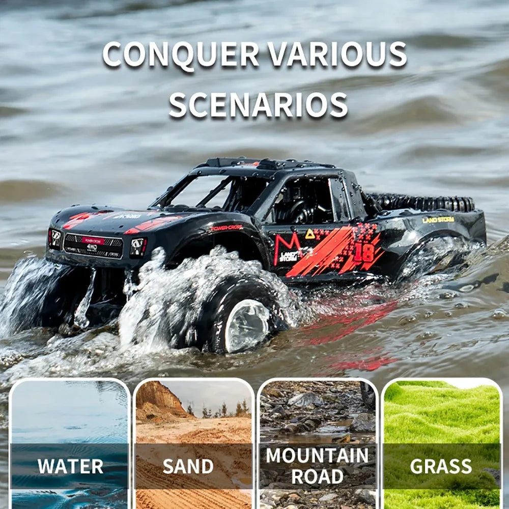 Auto RC Anfibio JJRC Q156 4WD 2.4G Control Remoto Todoterreno