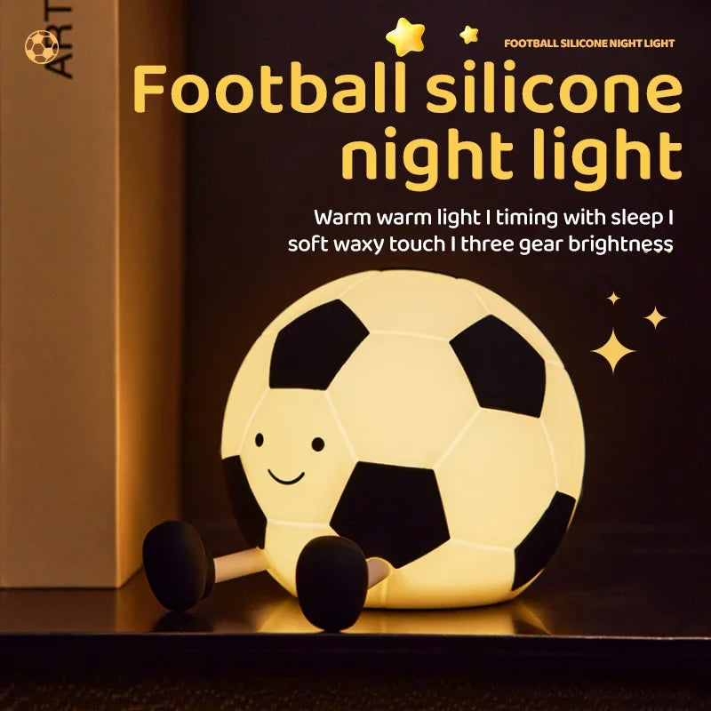 Luz nocturna de silicona suave: lámpara de noche regulable de 3 niveles con control táctil recargable por USB para guardería, niños, bebés y decoración de regalo
