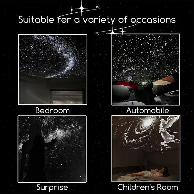 Mini proyector de estrellas Galaxy, luz nocturna dos en uno, luz ambiental para el hogar, decoración para dormitorio y coche, regalo para niños