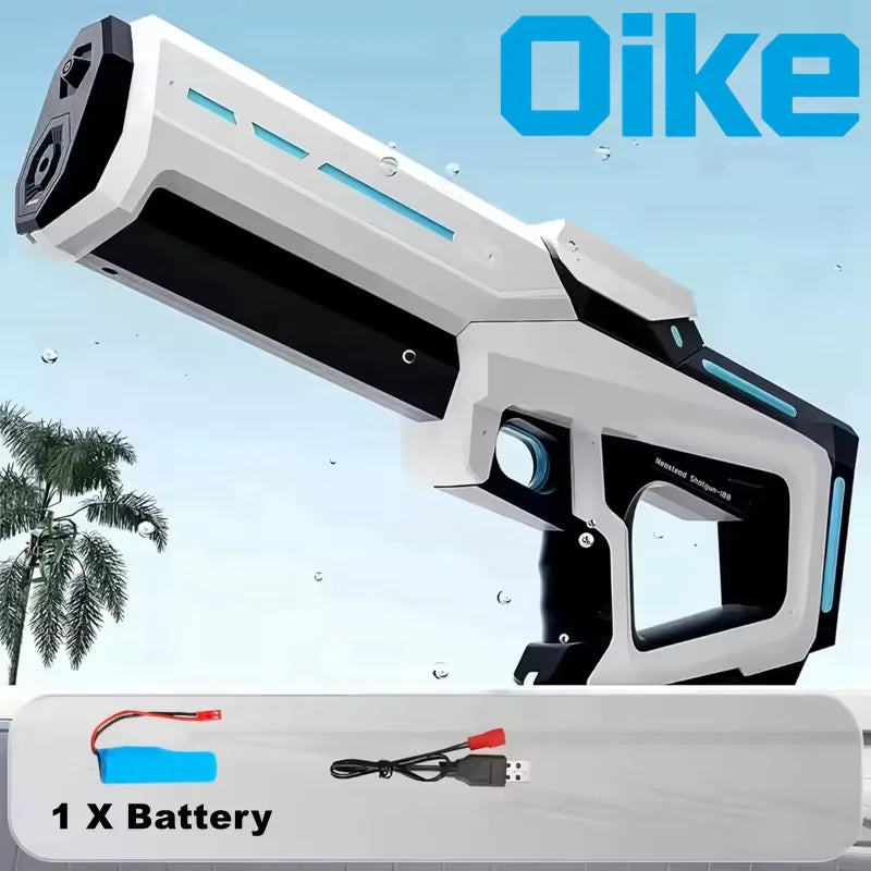 Pistola de Agua Eléctrica para Adultos, Potente Pistola de Agua Automática con Succión, Regalo de Verano, Juego para Playa, Piscina, Jardín, Diversión al Aire Libre