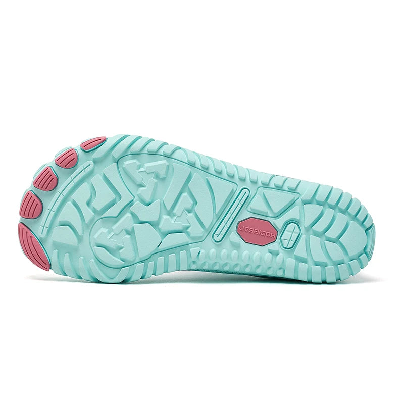 HOBIBEAR Zapatos descalzos para hombre y mujer, zapatillas de deporte con banda elástica transpirable y punta ancha, zapatos informales para caminar en la playa