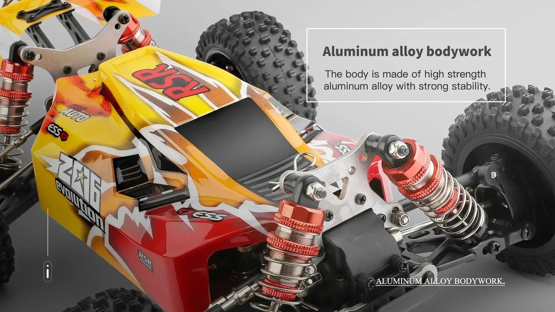 Coche Teledirigido WLtoys Todoterreno 4WD 2.4G hasta 75 km/h