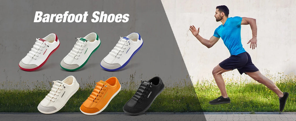 HOBIBEAR Zapatos descalzos para hombre y mujer |   Gota cero |   Zapatillas de deporte de lona informales con punta ancha, zapatos para caminar minimalistas