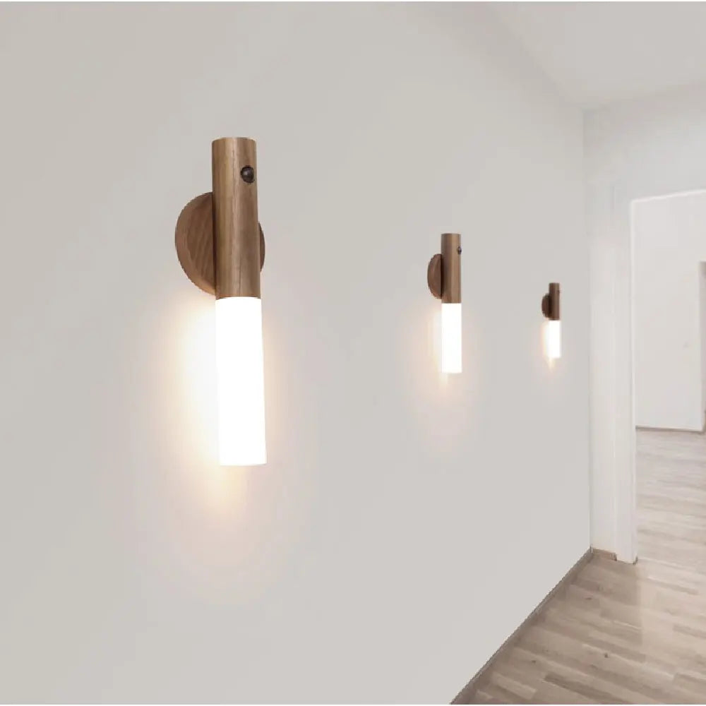 Luz LED nocturna USB, lámpara de pared magnética, armario de cocina, luz para el hogar, escalera, dormitorio, mesa, lámpara de movimiento, iluminación de noche