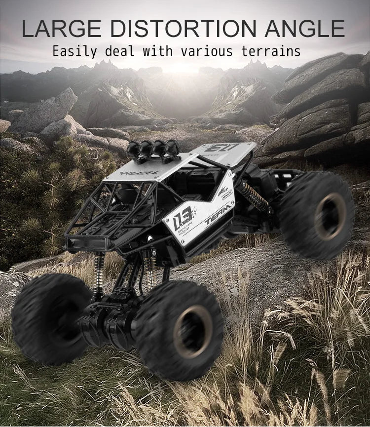 Auto RC 4x4 Todoterreno Control Remoto 1:12 OiKe con Luces LED