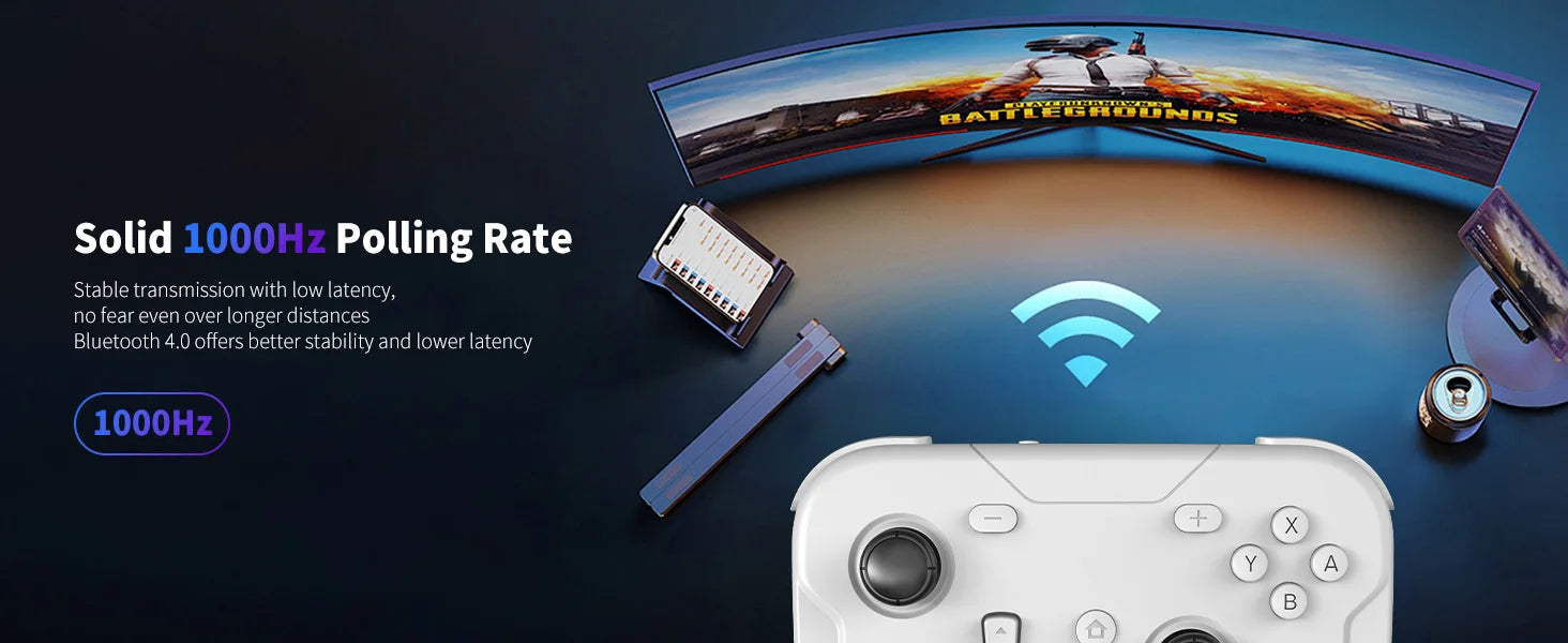 AceGamer-controlador de juego de bolsillo, Joysticks Hall portátiles, mando Bluetooth de 1000Hz para Switch/Switch2/Android/iOS/PC/Steamdeck