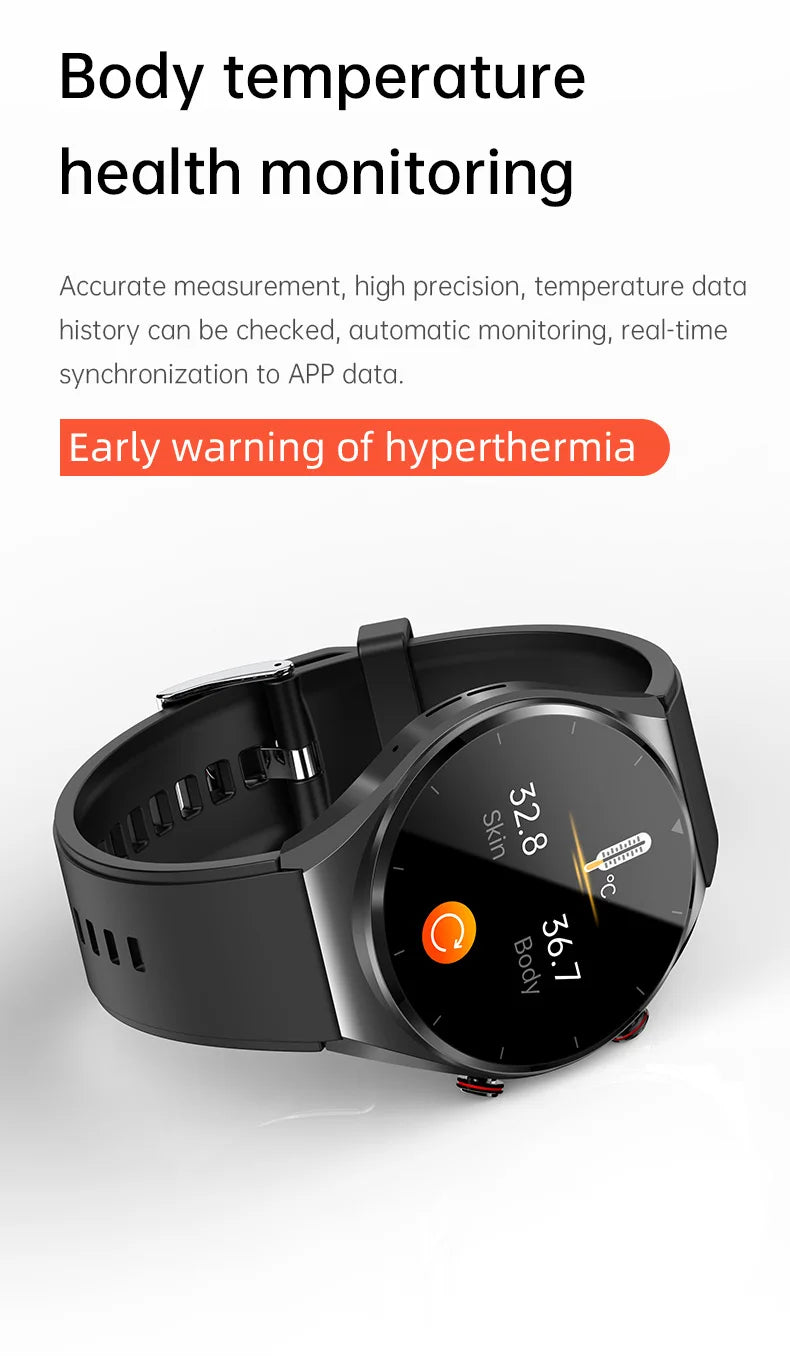 GEJIAN Reloj Inteligente ECG HRV IP67