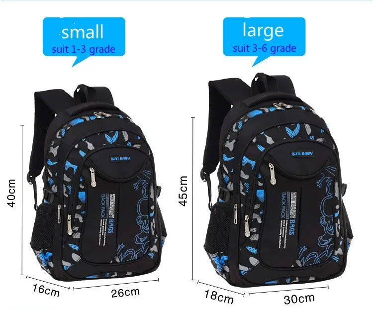 Mochila Ortopédica Impermeable para Niños de Primaria