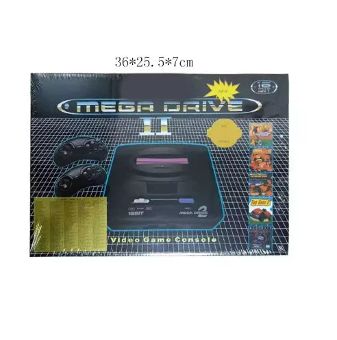 Consola de Juegos Retro de 16 Bits para Sega Mega Drive 2, Consola de Juegos MD de Estilo Antiguo (Incluye 5 Juegos de Diferentes Tipos)