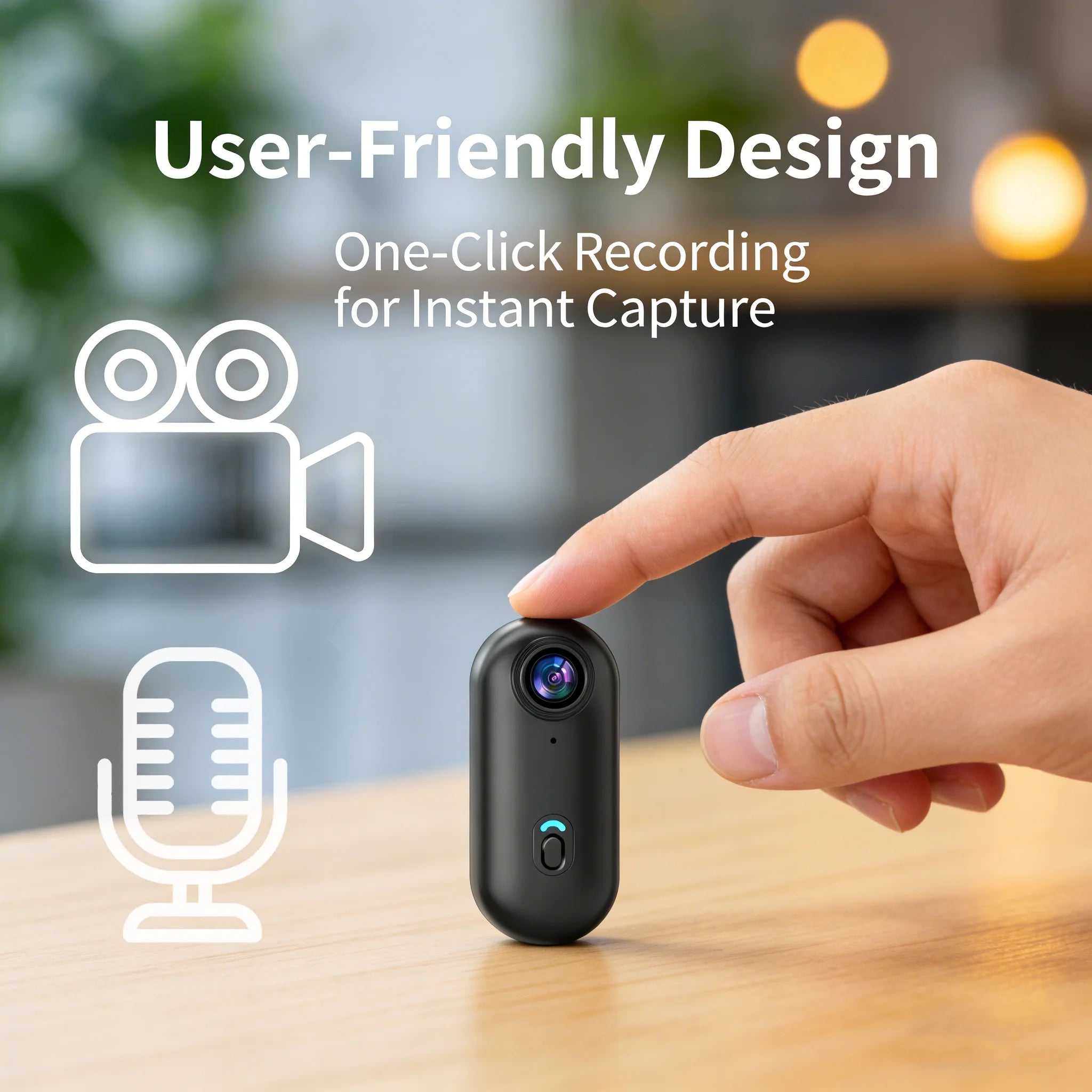 Cámara de acción 4K EIS antivibraciones, impermeable WiFi con clip magnético para deportes