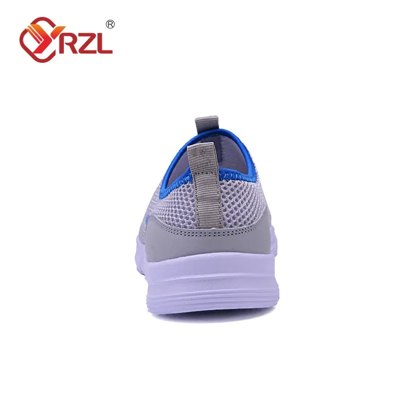 YRZL, zapatos informales ligeros para hombre, zapatillas transpirables sin cordones para mujer y hombre, zapatos planos antideslizantes Unisex para caminar al aire libre, talla 36-47