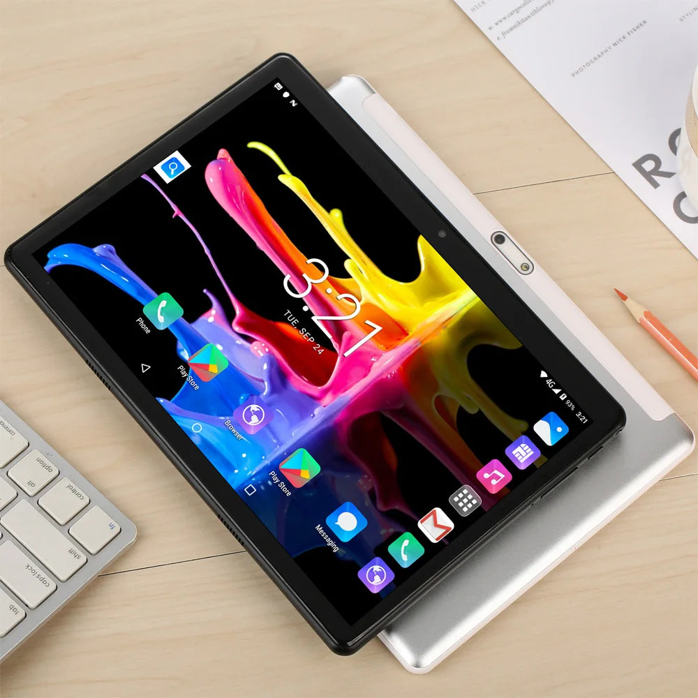 Tablet Android BDF 10.1 pulgadas Octa Core 4GB RAM 64GB doble SIM