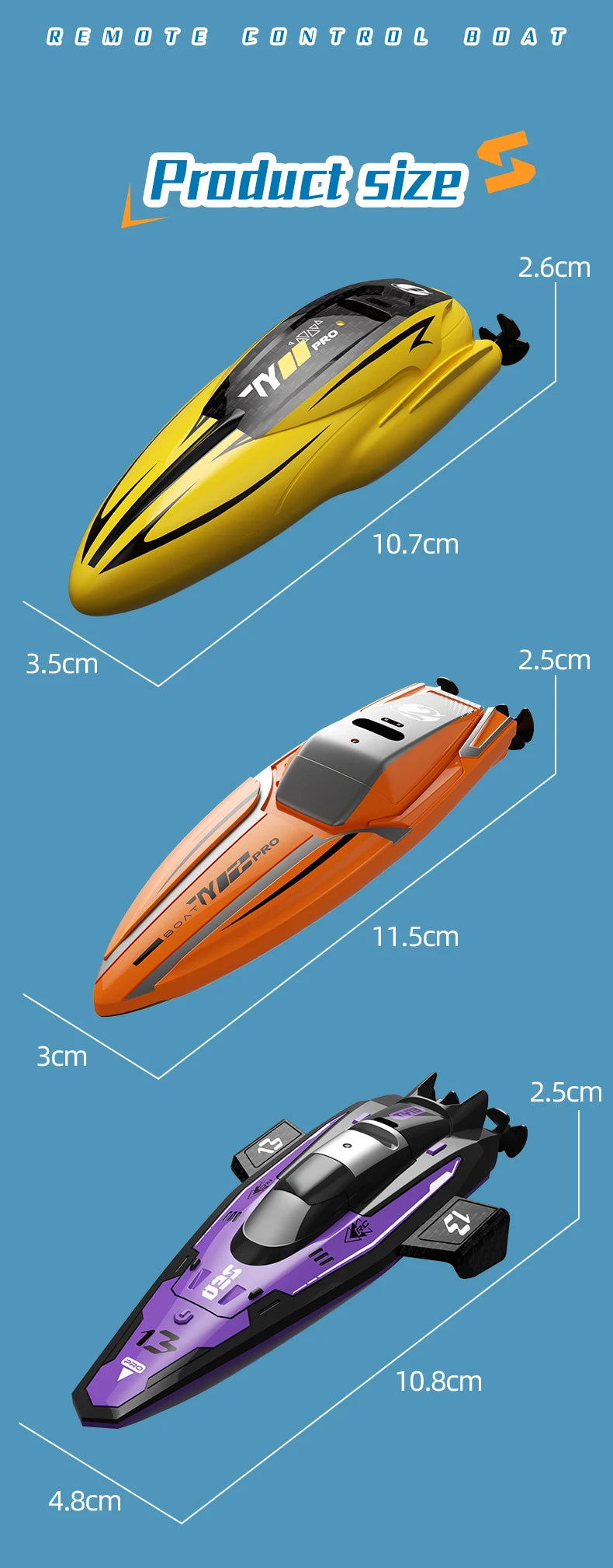 Barco RC de Alta Velocidad con Motor Dual y Control Remoto