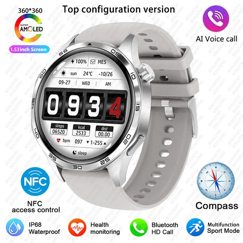 Reloj Inteligente 5 Pro con AMOLED, GPS, NFC, Brújula y Llamadas Bluetooth