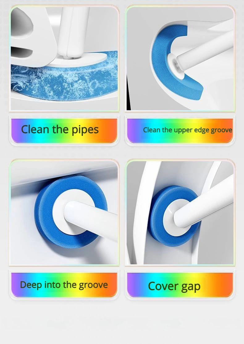 Cepillos de baño desechables Joybos con soporte de pared y mango de 43 cm