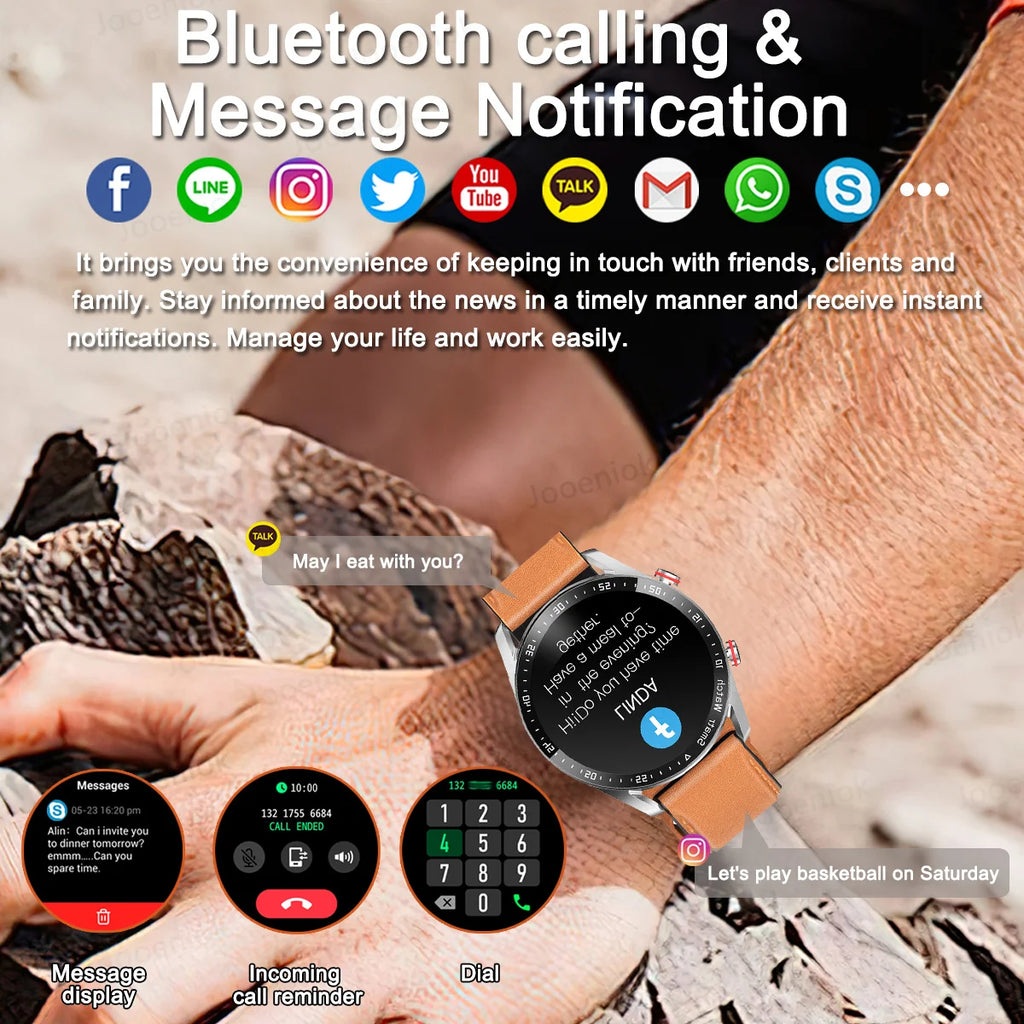 Reloj Inteligente Voz AMOLED ECG+PPG Bluetooth
