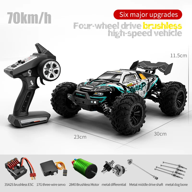 Coche RC 1:16 de Alta Velocidad, Monster Truck Todoterreno 4x4