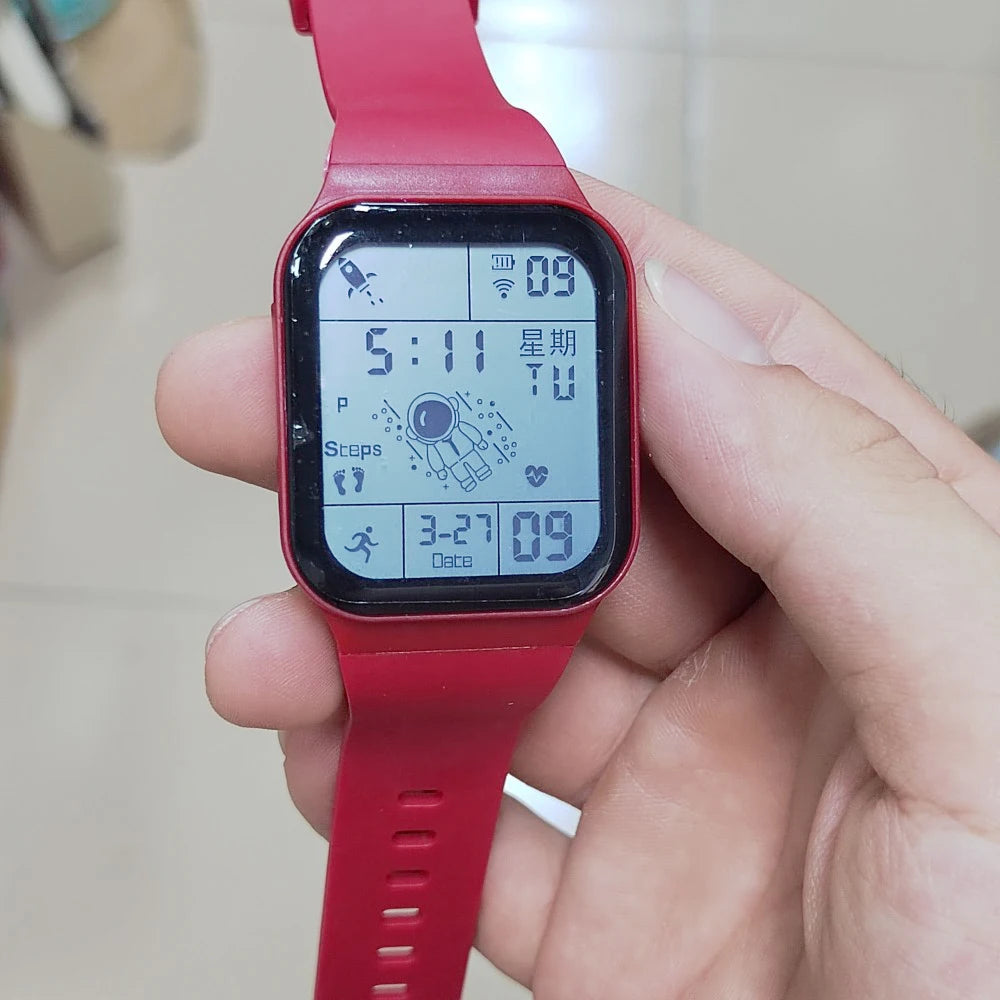 Reloj Digital de moda para hombres, mujeres y niños, relojes deportivos a prueba de suéter, reloj multifunción, reloj de pulsera electrónico para estudiantes