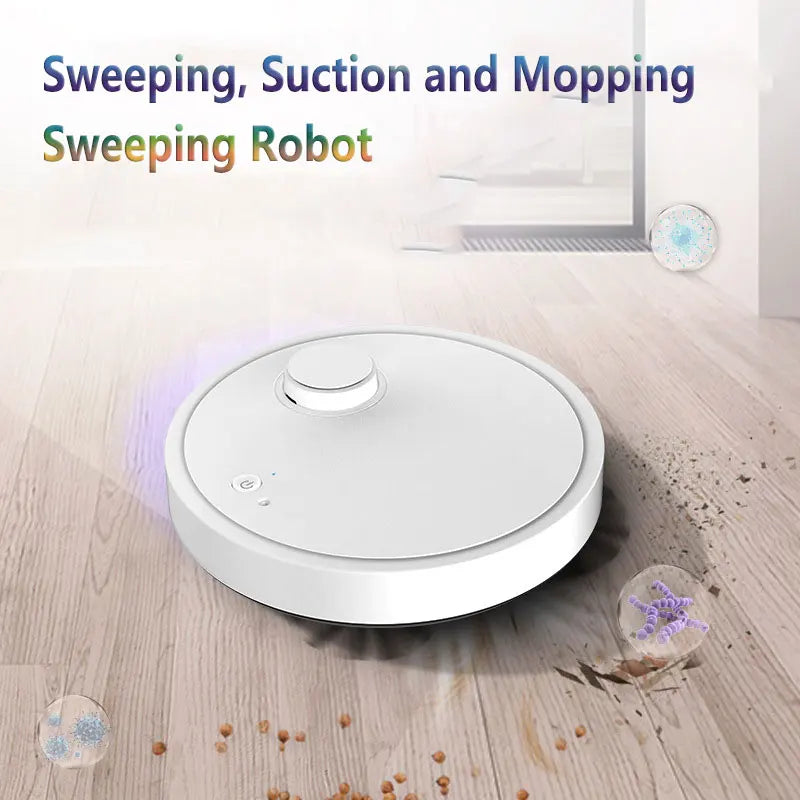 Máquina de Limpieza 3 en 1, Húmedo y Seco, Robot Aspirador Automático e Inteligente