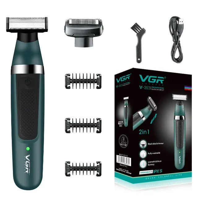 Afeitadora y Recortadora de Pelo y Barba, Recargable, Resistente al Agua
