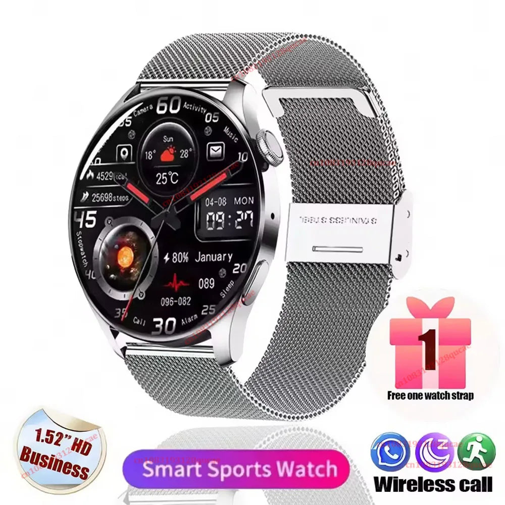 Reloj Inteligente para Hombre, Nuevo, con Pantalla HD, Seguimiento de Salud, Llamadas Bluetooth, Asistente de Voz, Deportivo, Cámara BT, Hw12