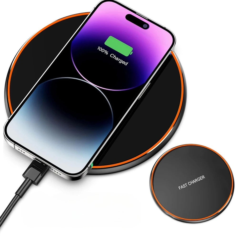 Base de Carga Inalámbrica Rápida para iPhone 17 Pro Max/17 Pro 16 15 14 13 12, AirPods Pro 4/3, Estación de Carga Rápida para Samsung S25