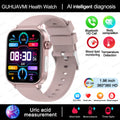 2025 nuevo reloj inteligente con monitoreo ECG + PPG para mujeres, presión arterial, lípidos en sangre, ácido úrico, rastreador de salud Menstrual para mujeres, relojes inteligentes