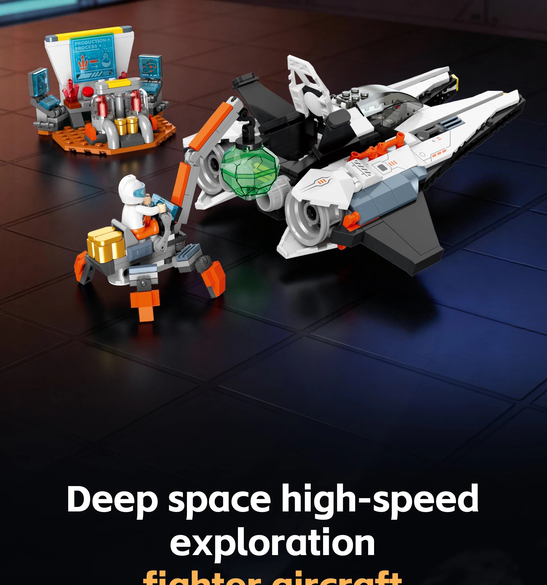 LL003 Serie Aeroespacial, Juguetes Creativos para el Hogar, Set de Bloques de Construcción de Naves Espaciales, Juguete Educativo para Niños, Regalo de Cumpleaños