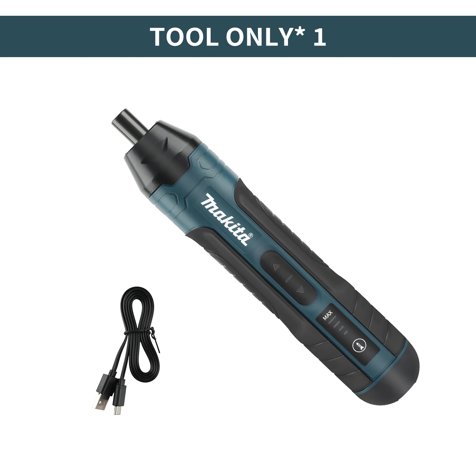 Destornillador Eléctrico Inalámbrico Makita |   3.6V 5N.m Torque |   Portabrocas de 1/4 de pulgada |   Batería de iones de litio de 1300 mAh. HT422