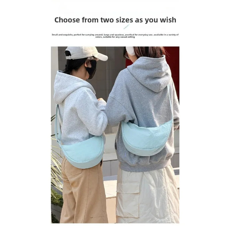 Bolso bandolera ligero para mujer con diseño luna, multicolor y uso diario