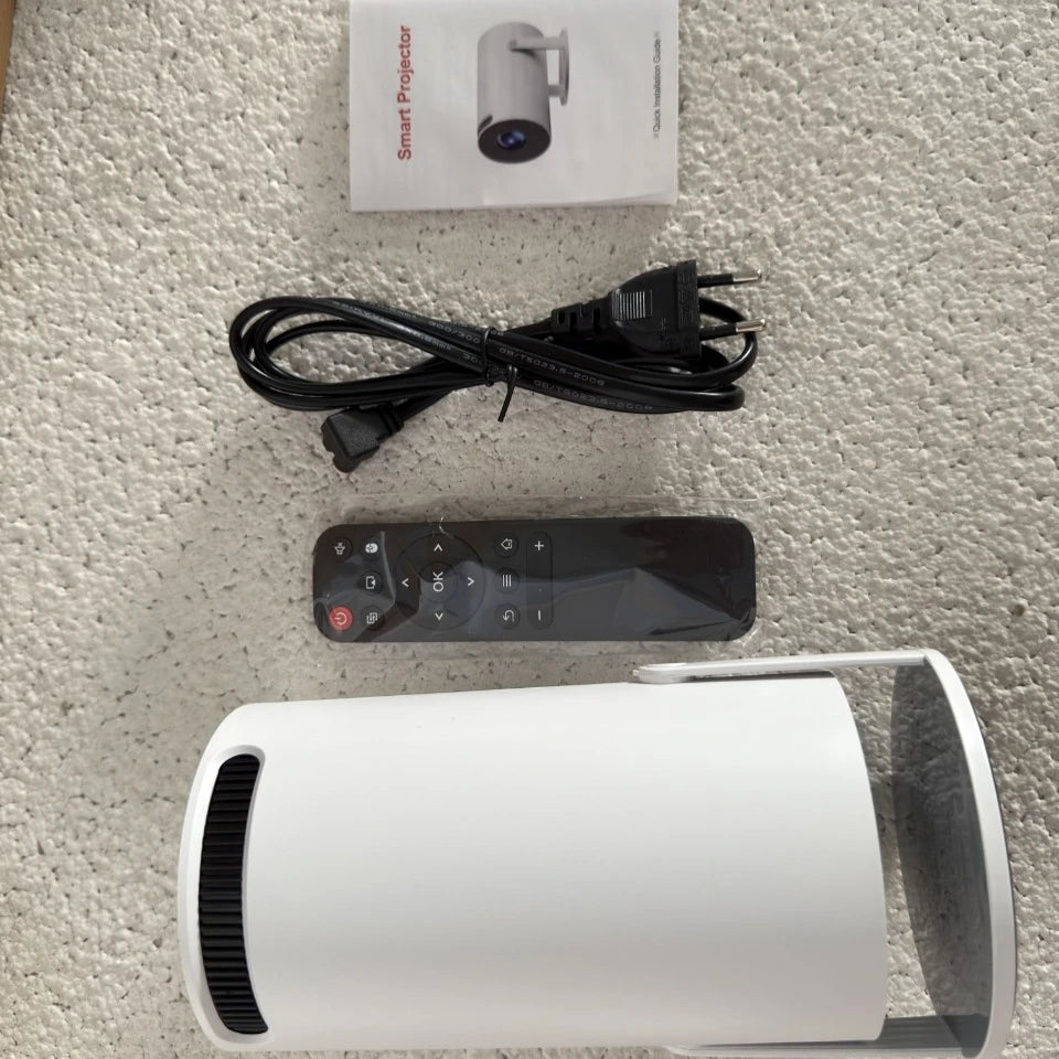2025 gran oferta HY300A Mini proyector inteligente 1G/8G Android 9,0 1080P decodificación de vídeo portátil con lámparas LCD/LED WiFi