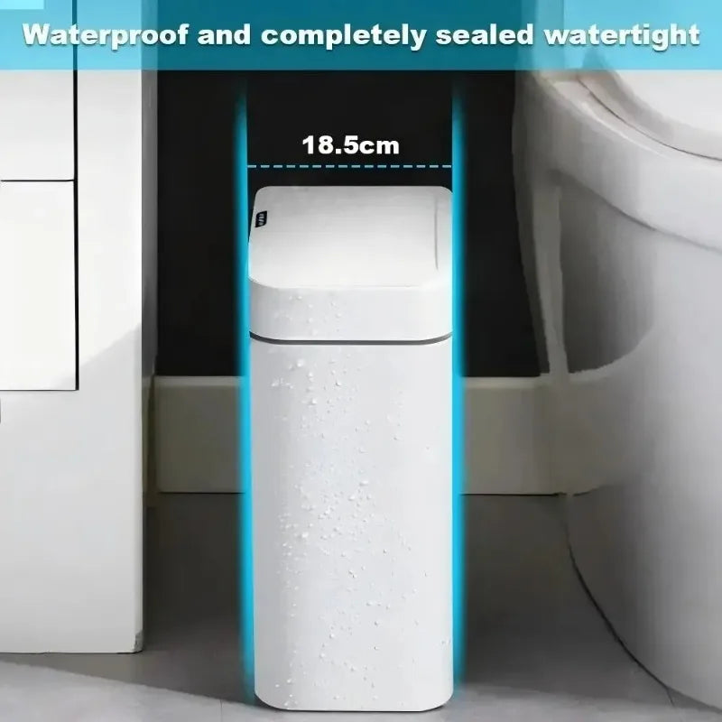 Bote de basura inteligente sin contacto recargable por USB