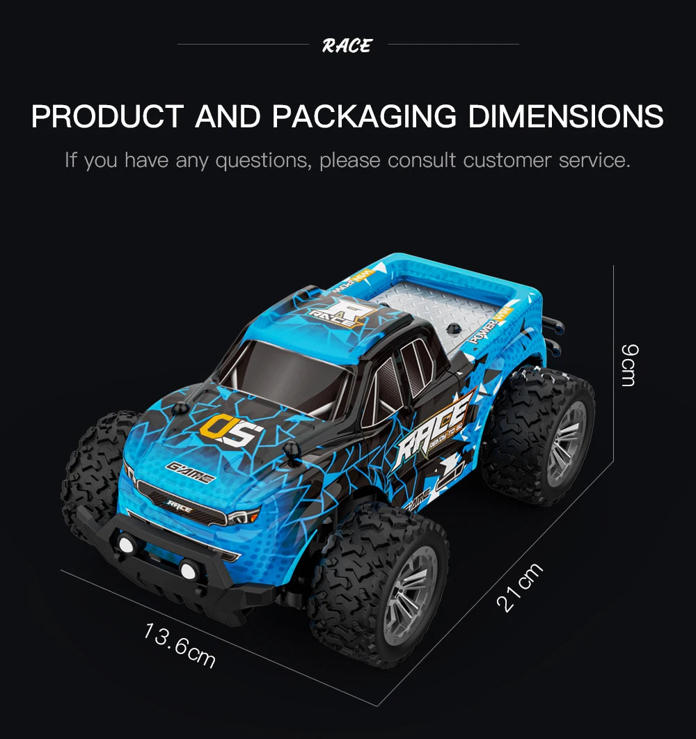 Coche RC ZWN Aleación Todoterreno 1:20 con Luz LED Control Remoto