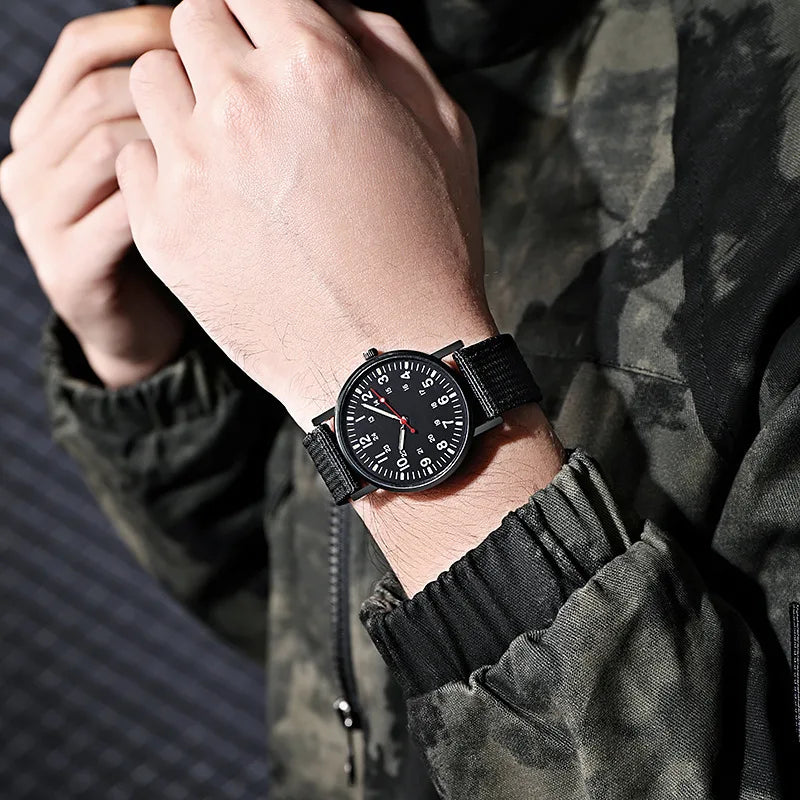 Relojes de moda para hombre, marca de lujo, reloj de cuarzo a la moda para hombre, manecillas luminosas, reloj masculino con esfera grande, reloj de pulsera resistente al agua para hombre