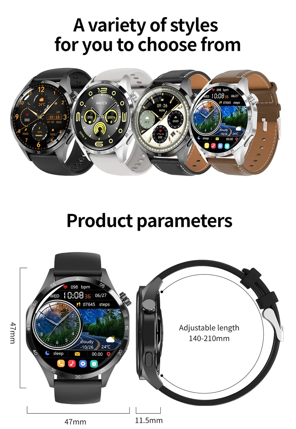 Reloj Inteligente 4 Pro AMOLED Bluetooth