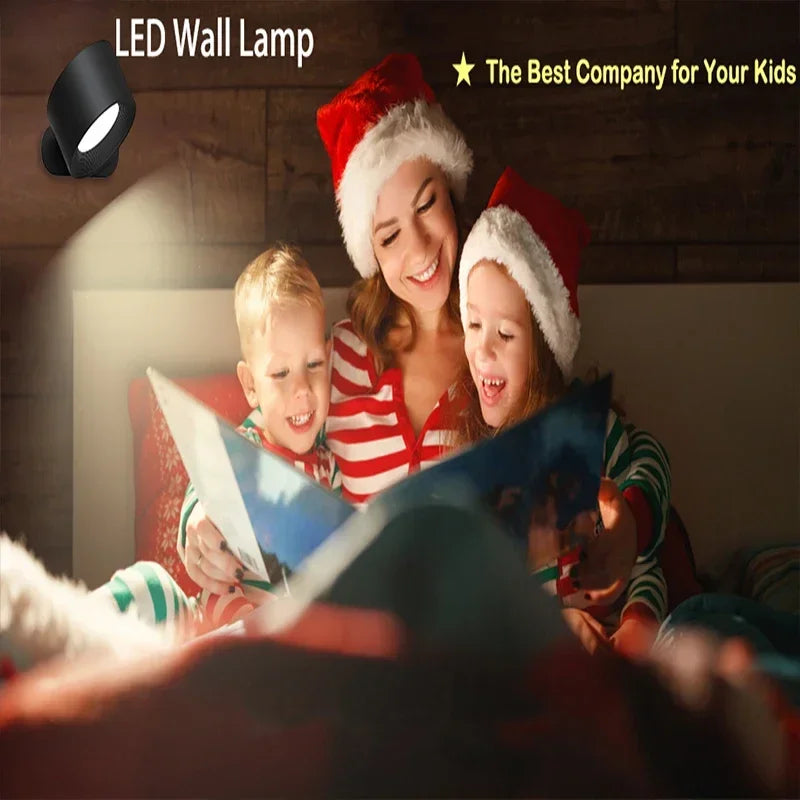 Aplique de Pared LED Recargable con 3 Niveles de Brillo