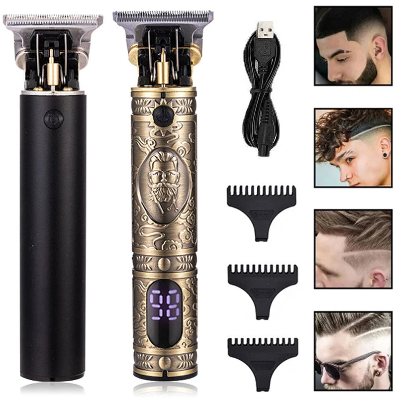 Afeitadora Inalámbrica T9 Recortadora de Pelo para Hombre