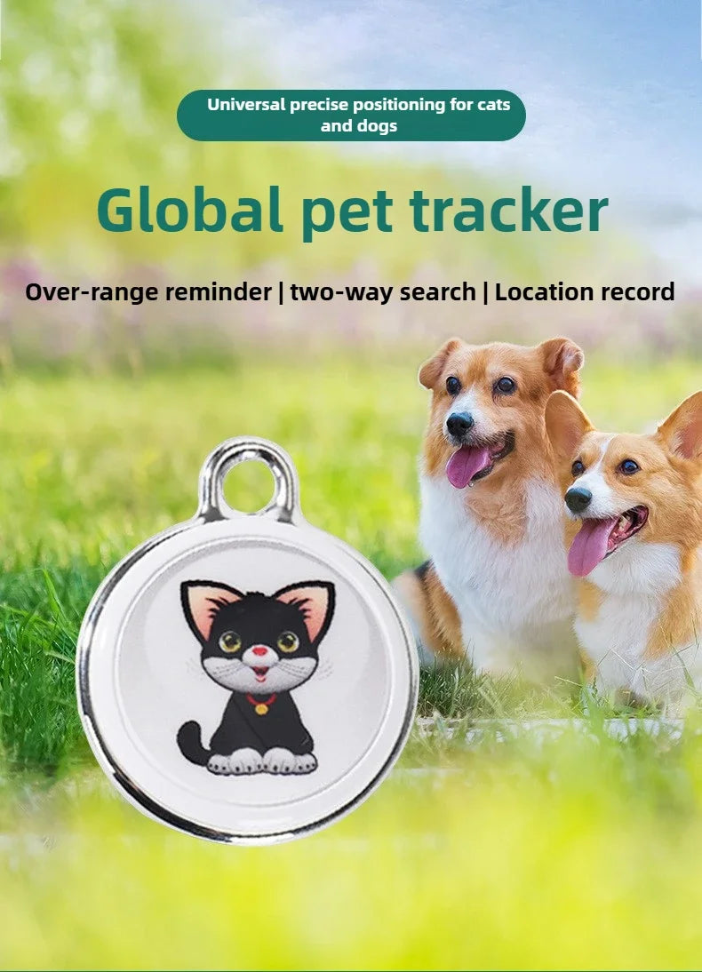 Rastreador GPS antipérdida para mascotas, localizador inteligente portátil a prueba de agua, compatible con Bluetooth, seguimiento en tiempo Real, Collar para perros y gatos, dispositivo de búsqueda