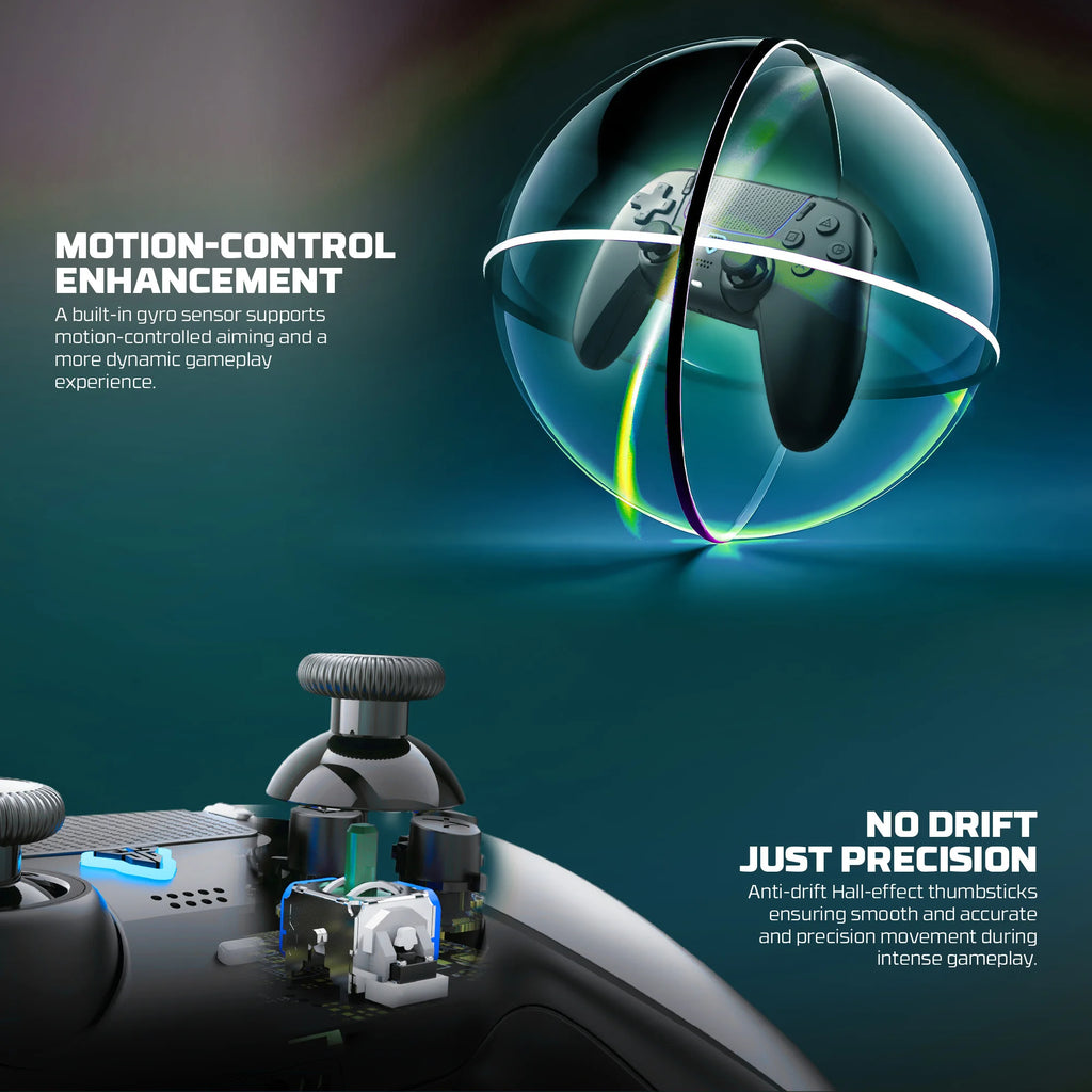 FANTECH NOVA II WGP16 Gamepad inalámbrico Sensor giroscópico Joystick Hall y disparador de efectos para PS4 NS2 controlador con cable Gamer