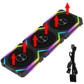 JUMPEAK CS120 ARGB ventilador de refrigeración 360mm 240mm Modular apilable empalme PWM silencioso 120mm RGB ventiladores para juegos PC caja enfriador de agua